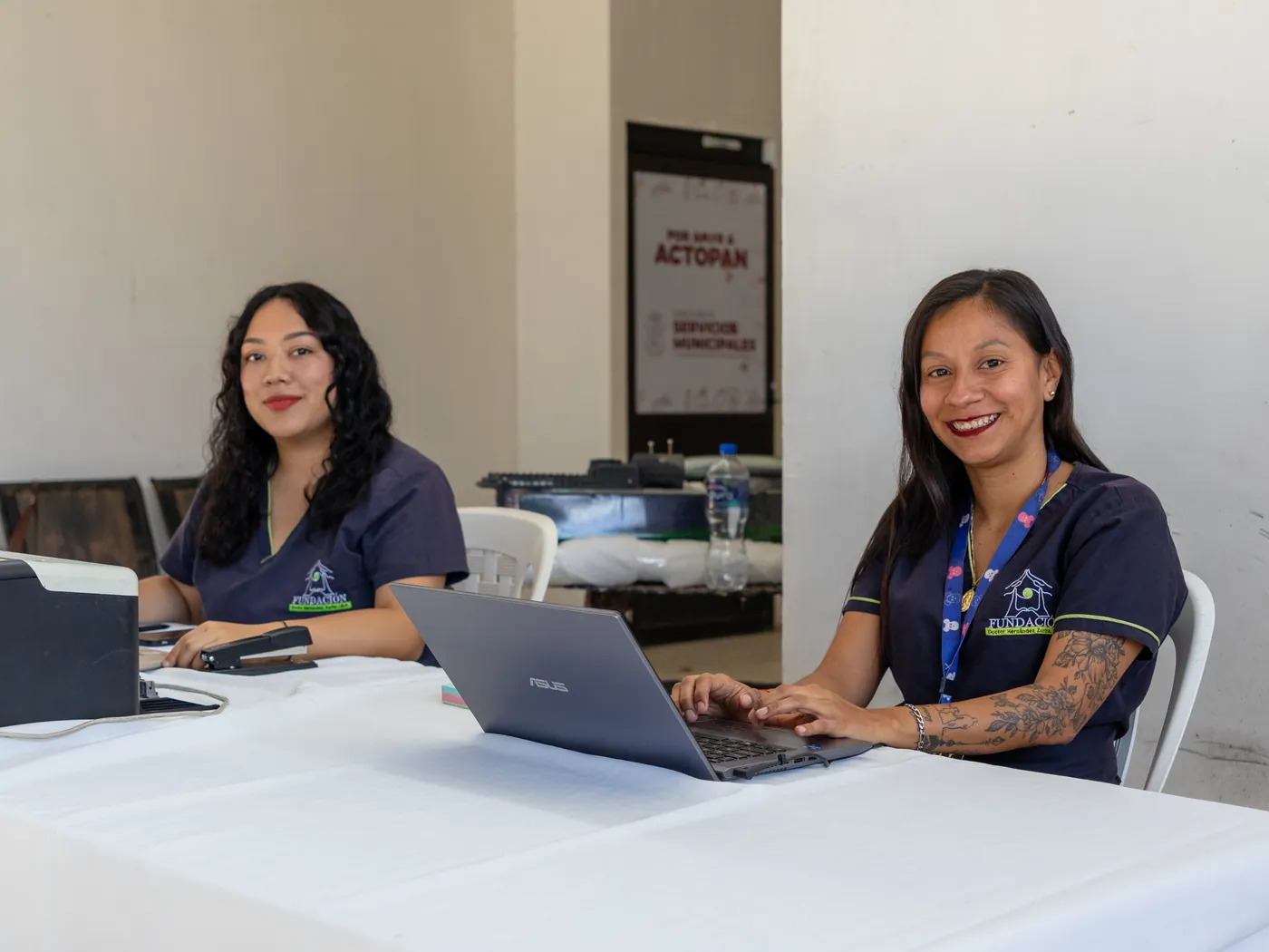 Equipo de registro de pacientes